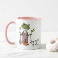 Nome Personalizado de Gardening de Sapo Engraçado
