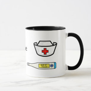 Caneca Nome Personalizado de Mug de Gráficos Médicos de E