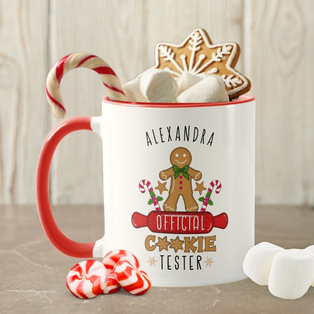 Caneca Nome Personalizado do Testor de Cookies Oficial (The perfect mug for cookie lovers!)