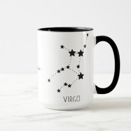 Caneca Nome Personalizado do Virgo Star Zodiac