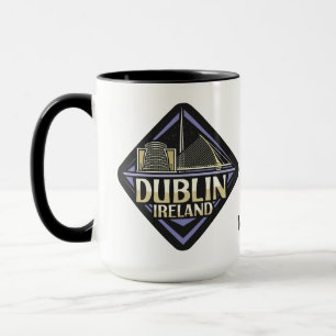 Caneca Nome personalizado Dublin Irlanda