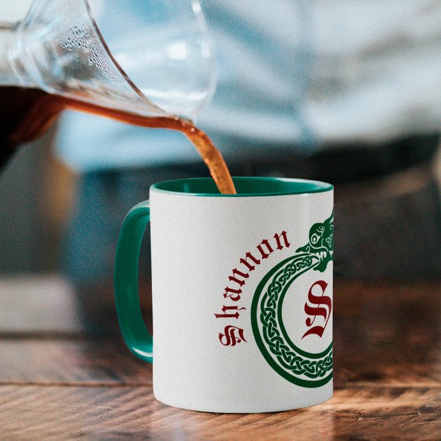 Caneca Nome Personalizado e Estilo Celular Monograma Ouro (Criador carregado)