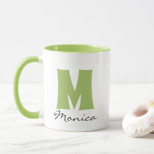 Caneca Nome Personalizado e Monograma do Script