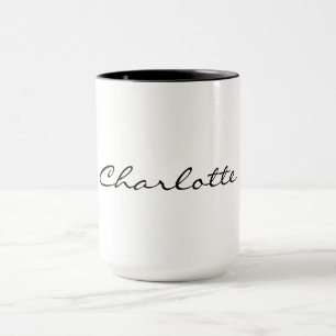 Caneca Nome Personalizado Elegante Coffee Mug