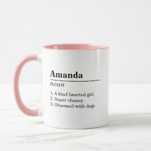 Caneca Nome Personalizado Engraçado Definição Mug Oferece