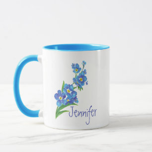 Caneca Nome personalizado Esquece-me, não é a Flor do Jar