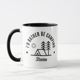 Caneca Nome Personalizado Eu Preferencialmente Camping Mu