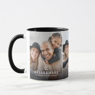 Caneca Nome Personalizado Foto de Família Simples