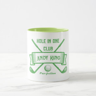 Caneca Nome personalizado Golfer Gift, Buraco Personaliza