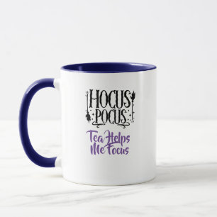 Caneca Nome personalizado 'Hocus Pocus Tea me ajuda a foc