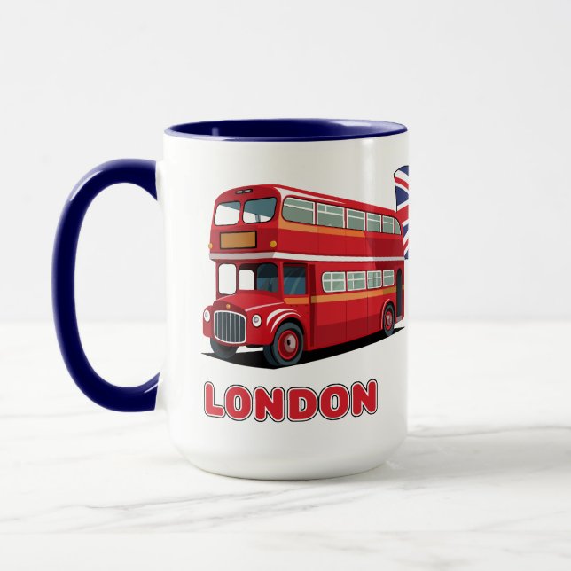 Caneca Nome Personalizado Londres Inglaterra (Esquerda)