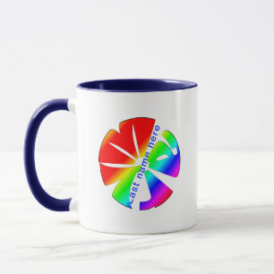 Caneca Nome personalizado "Mary" Rainbow Coffee Mug