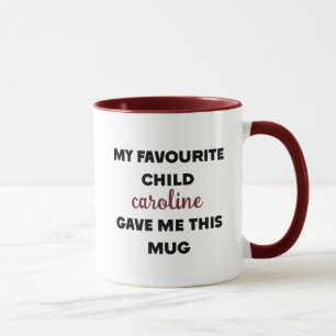 Caneca Nome Personalizado Meu Filho Favorito Me Deu Isto