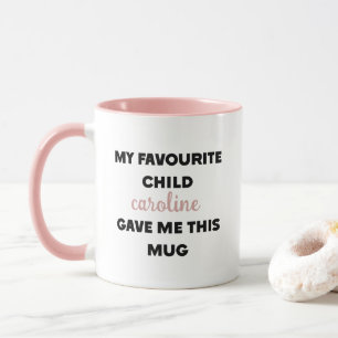 Caneca Nome Personalizado Meu Filho Favorito Me Deu Isto