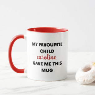 Caneca Nome Personalizado Meu Filho Favorito Me Deu Isto