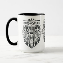 Caneca Nome personalizado "Motocicletas Americanos"