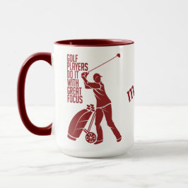 Caneca Nome personalizado Mug GOLF PLAYER - escolha o est