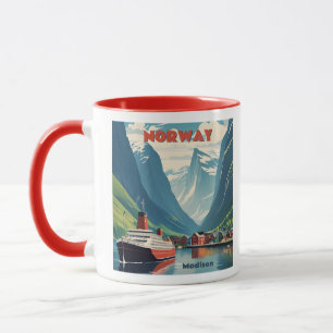 Caneca Nome Personalizado Noruega