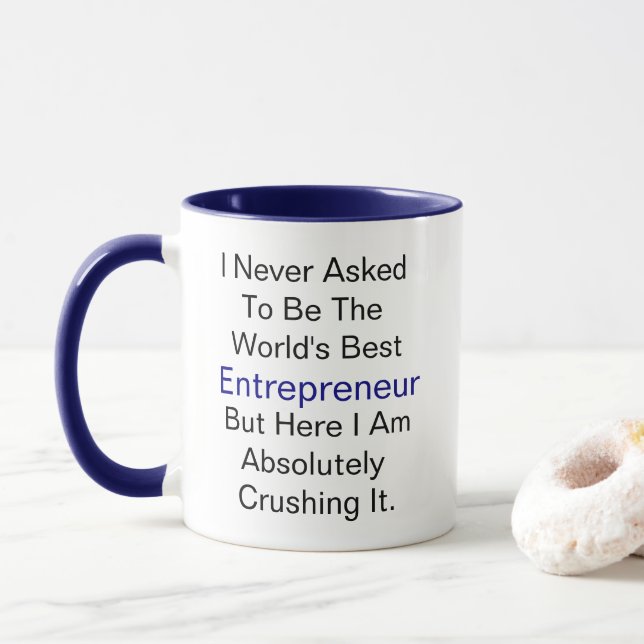 Caneca Nome personalizado nunca solicitado como o melhor  (Com Donut)