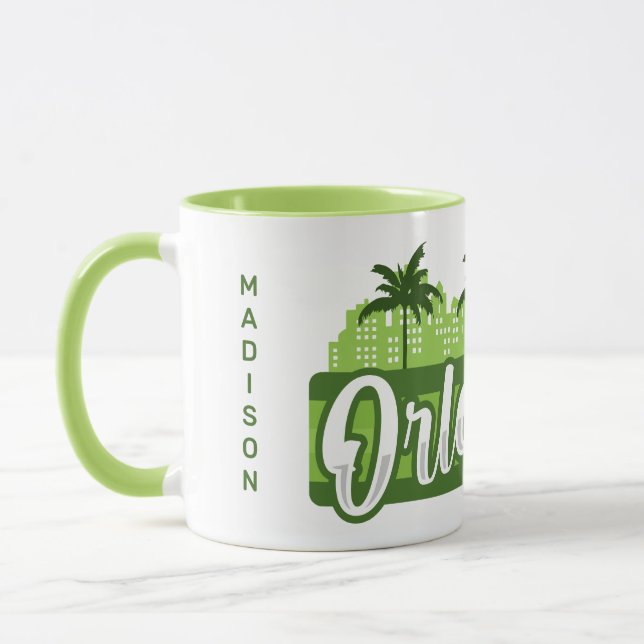 Caneca Nome Personalizado Orlando Flórida (Esquerda)