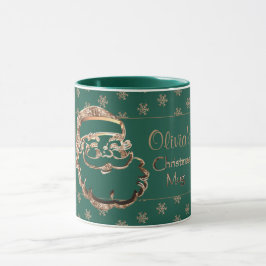 Caneca Nome Personalizado Papais noeis Grátis Natal Doura