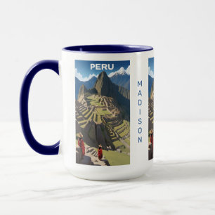 Caneca Nome personalizado Peru Machu Picchu