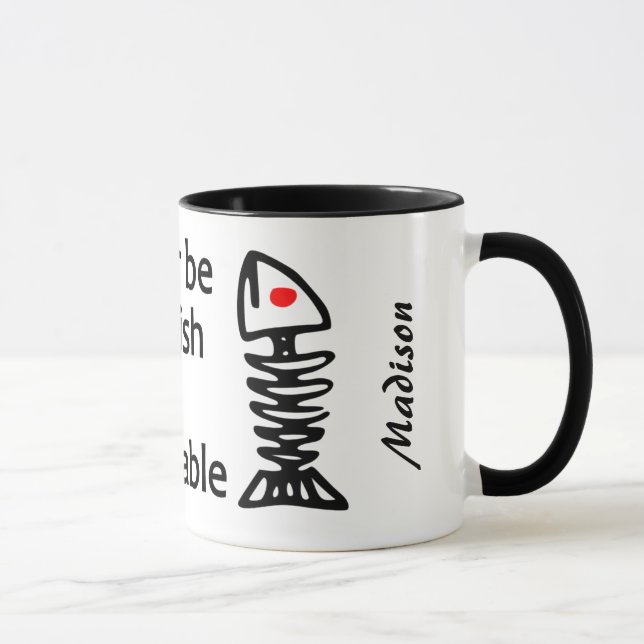 Caneca Nome personalizado Poker Fish mugs (Direita)