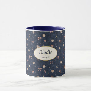 Caneca Nome Personalizado Presente Casa Celestial Lua Est