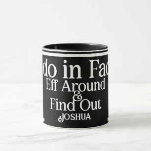 Caneca Nome personalizado que faço de fato café FAFO