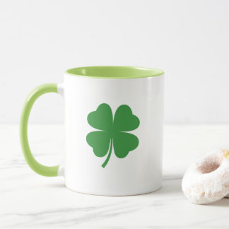 Caneca Nome Personalizado: Retro Irish Sorck Clover