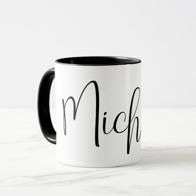 Caneca NOME PERSONALIZADO - Script de Tendência Personali (Frente Esquerda)