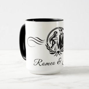 Caneca Nome Personalizado Sinal de Amor Combo Mug Present