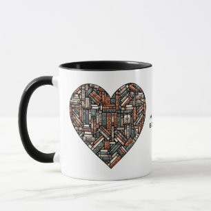 Caneca Nome Personalizado / Sobreposição do Livro de Text