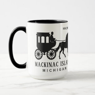 Caneca Nome Personalizado & Texto Mackinac Island