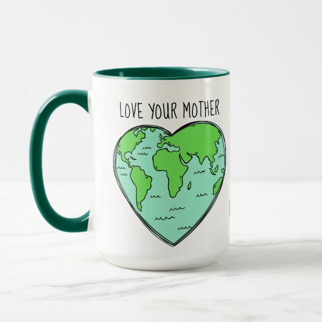 Caneca Nome personalizado / texto Telas de amor (Esquerda)
