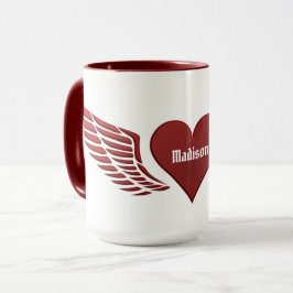 Caneca Nome personalizado Wings of Love mugs