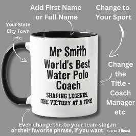 Caneca Nome, World Best Water Polo Coach