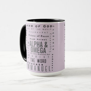 Caneca Nomes Cristãos De Deus, Simples Moderno