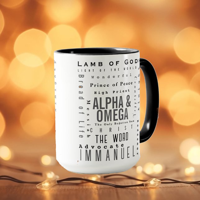 Caneca Nomes Cristãos De Deus, Simples Moderno (Criador carregado)