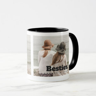 Caneca Nomes de Amizade Besties e Um Café Fotográfico