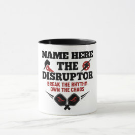 Caneca Nomes Personalizados de Pickleball O Disruptor