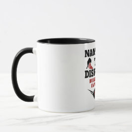 Caneca Nomes Personalizados de Pickleball O Disruptor