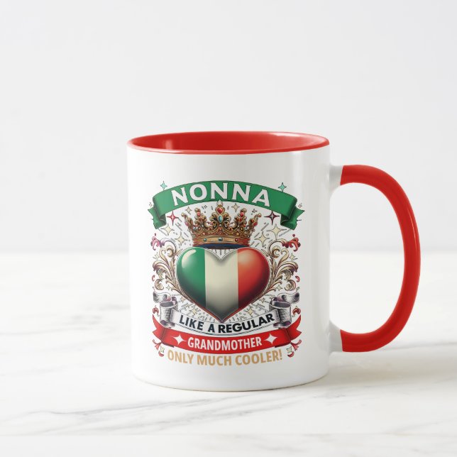 Caneca Nonna como uma avó regular  (Direita)