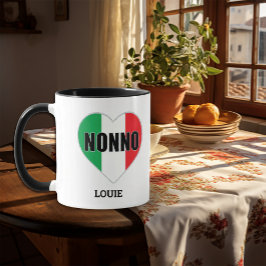 Caneca NONNO Flag Heart Mug