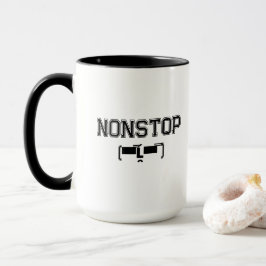 Caneca NONSTOP Gym Motivation Hoodie T Shirt