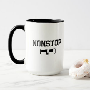 Caneca NONSTOP Gym Motivation Hoodie T Shirt