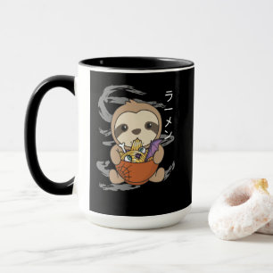 Caneca Noodles Japoneses Noodles Halloween Sloth Ramen