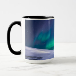 Caneca Norte Aurora Borealis Luzes de Destino
