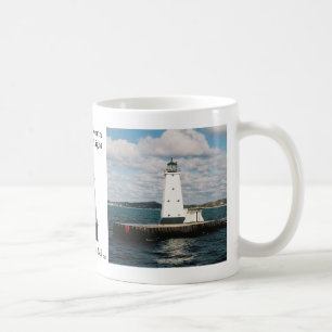 Caneca norte da luz do quebra-mar de Ludington