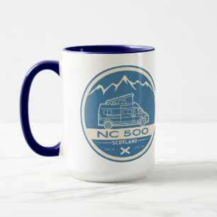 Caneca North Coast 500, na Escócia, em piores rotas